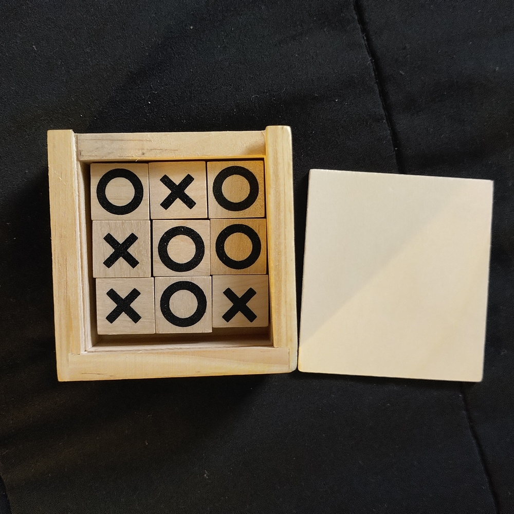 Wooden Tic Tac Toe Game Set